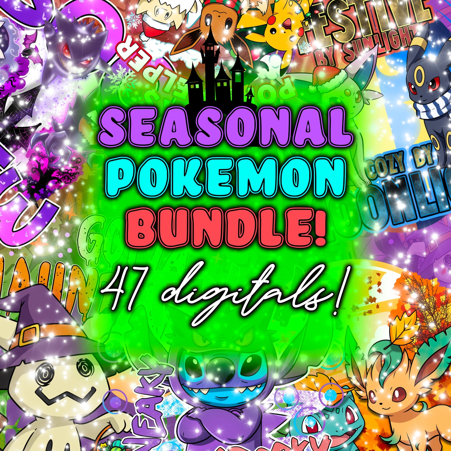 Seasonal monsters PNGs