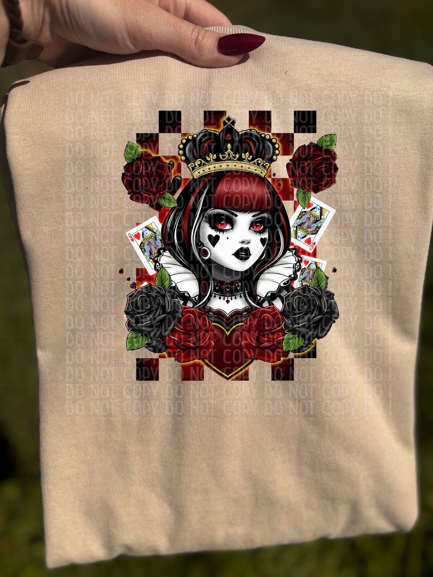 Dark Queen Checkered PNG SINGLE