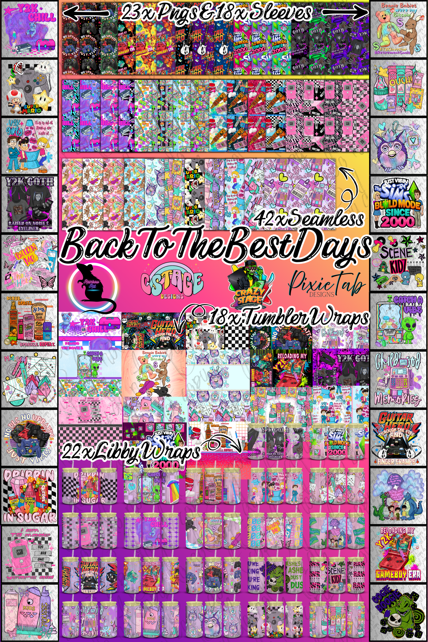 🌈✨BACK TO THE BEST DAYS 🛼 COLLAB-CSAC | RAINBOW RAT | CSTAGE | PIXIE TAB