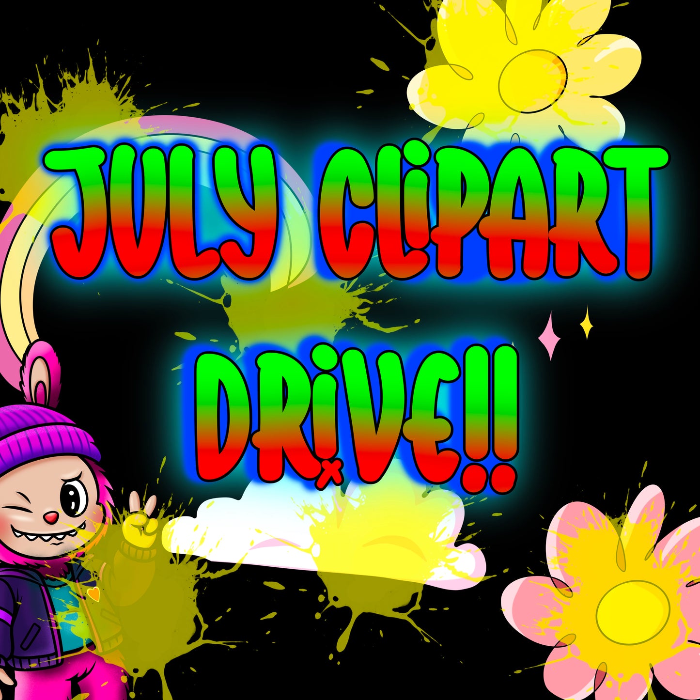 JULY CLIPART MONTHLY DRIVE 2025