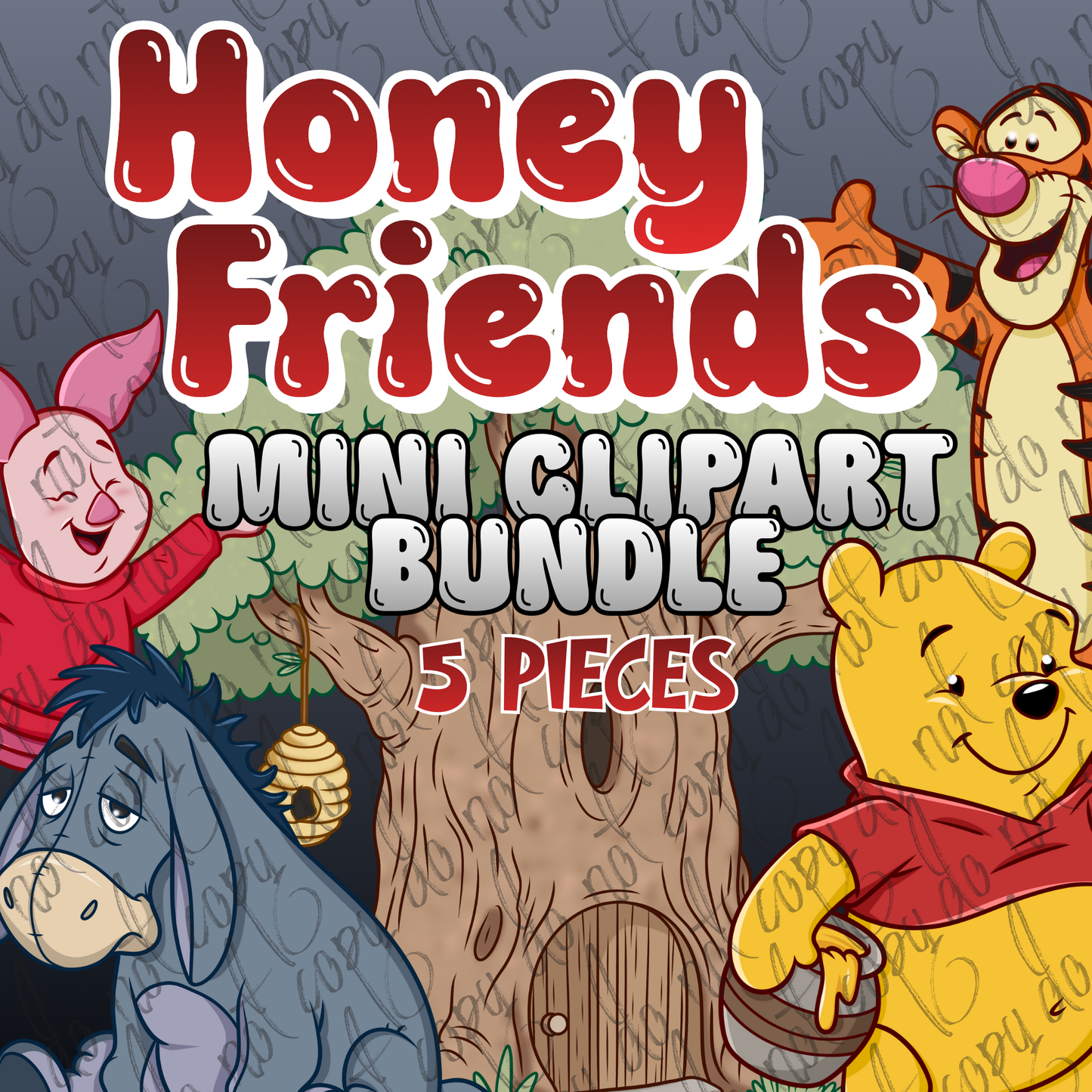 Honey Friends Clipart Mini Bundle