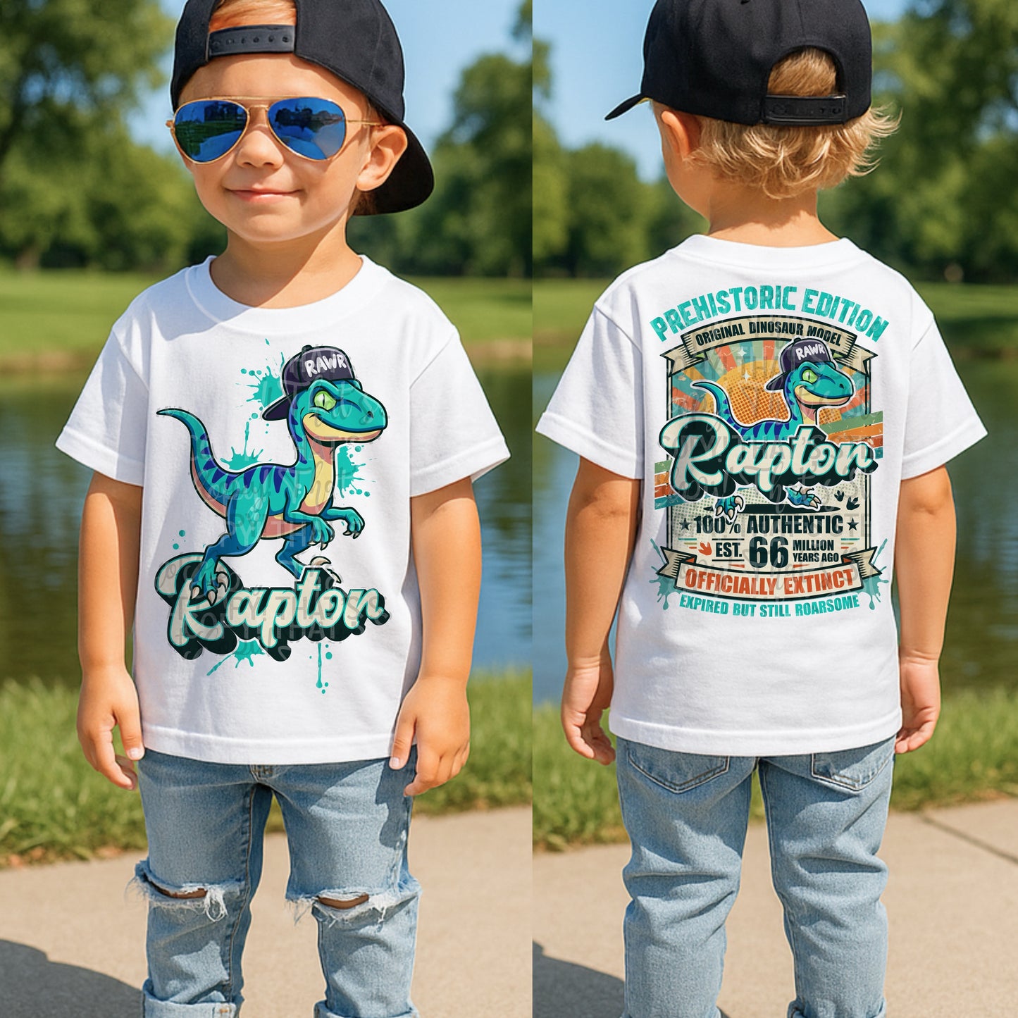Raptor PNG SINGLE WITH BACK