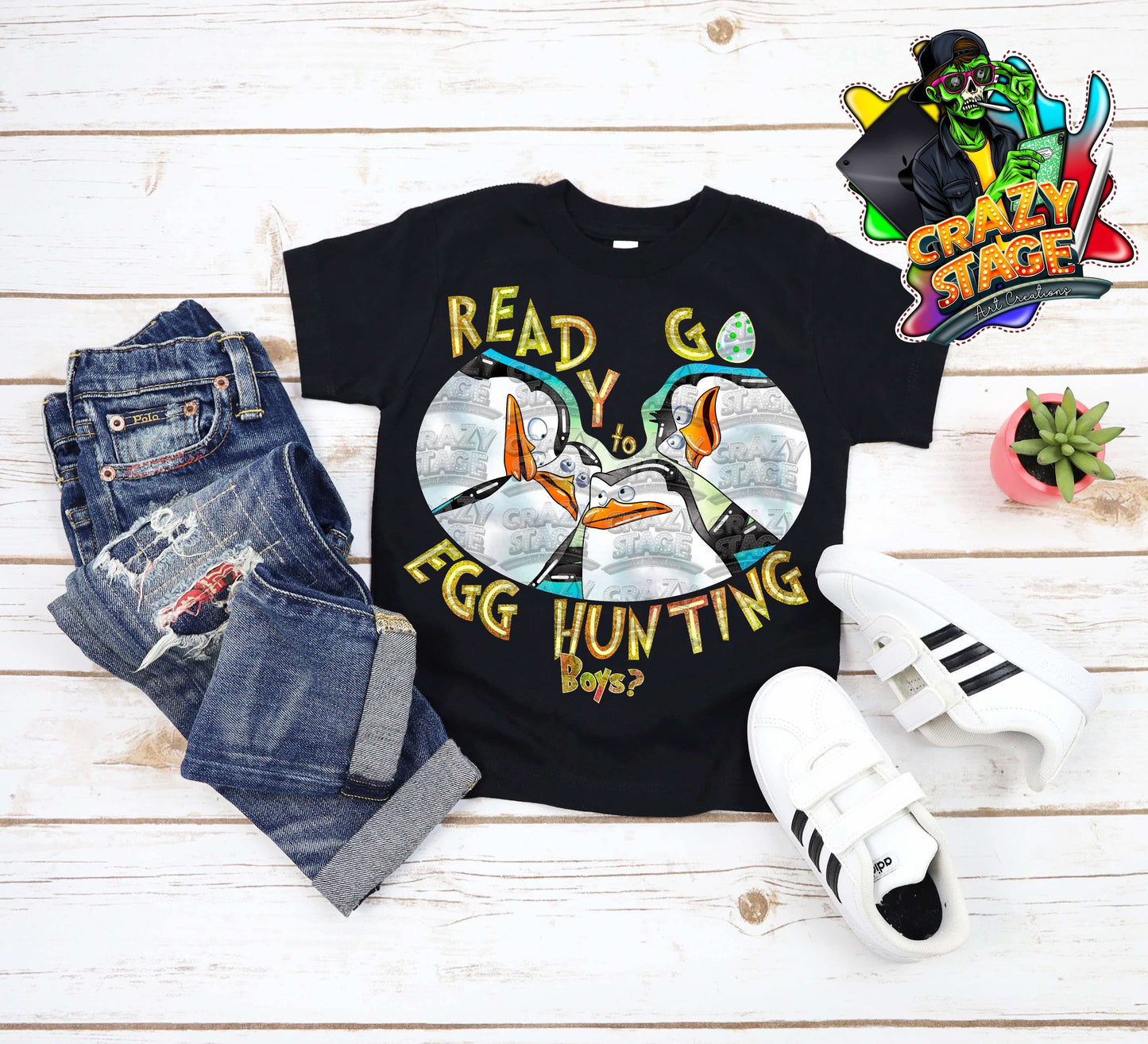 Ready To Go Egg Hunting PNG SINGLE