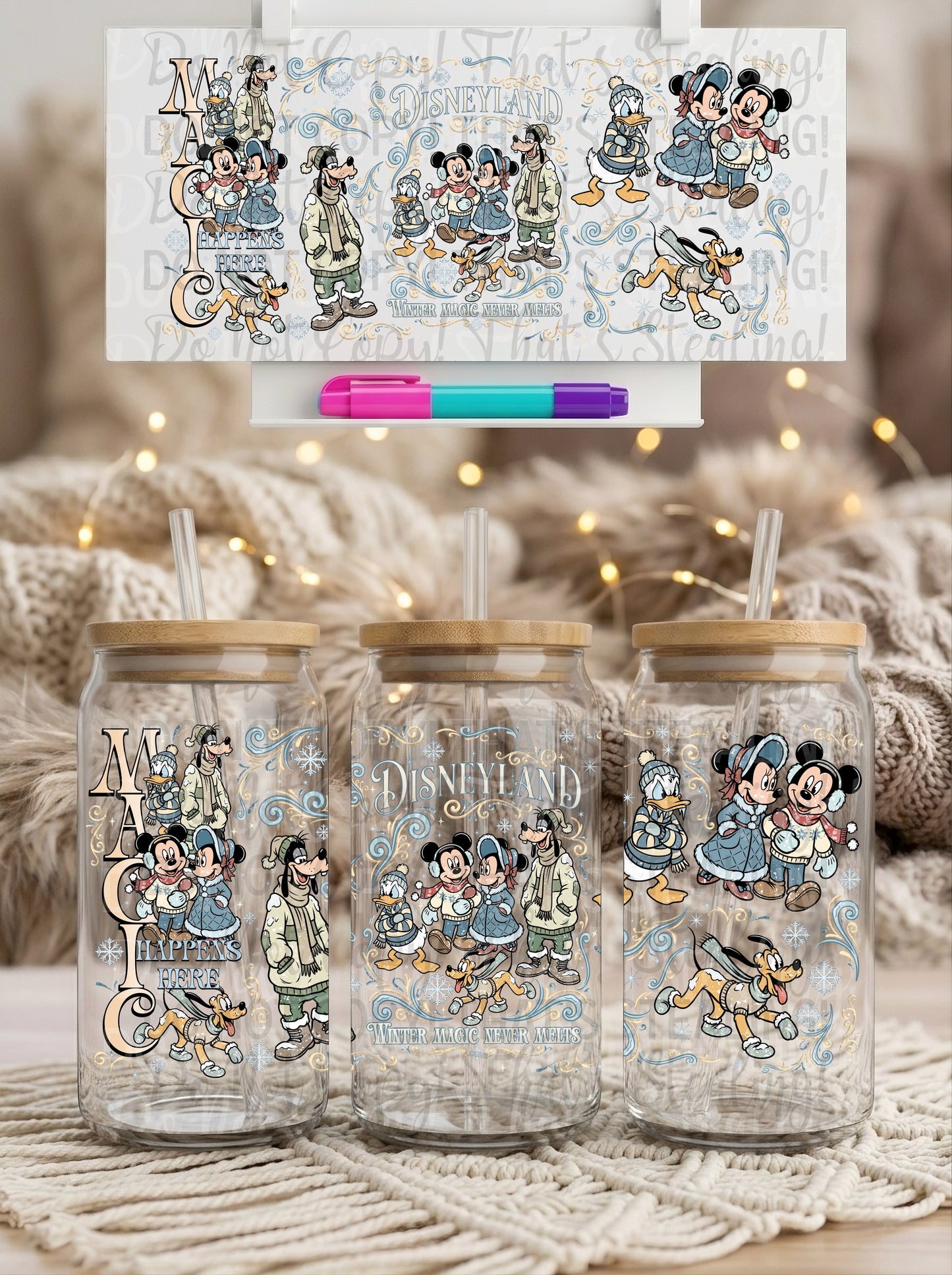 (3) Winter Magic Never Melts DL 16OZ LIBBY