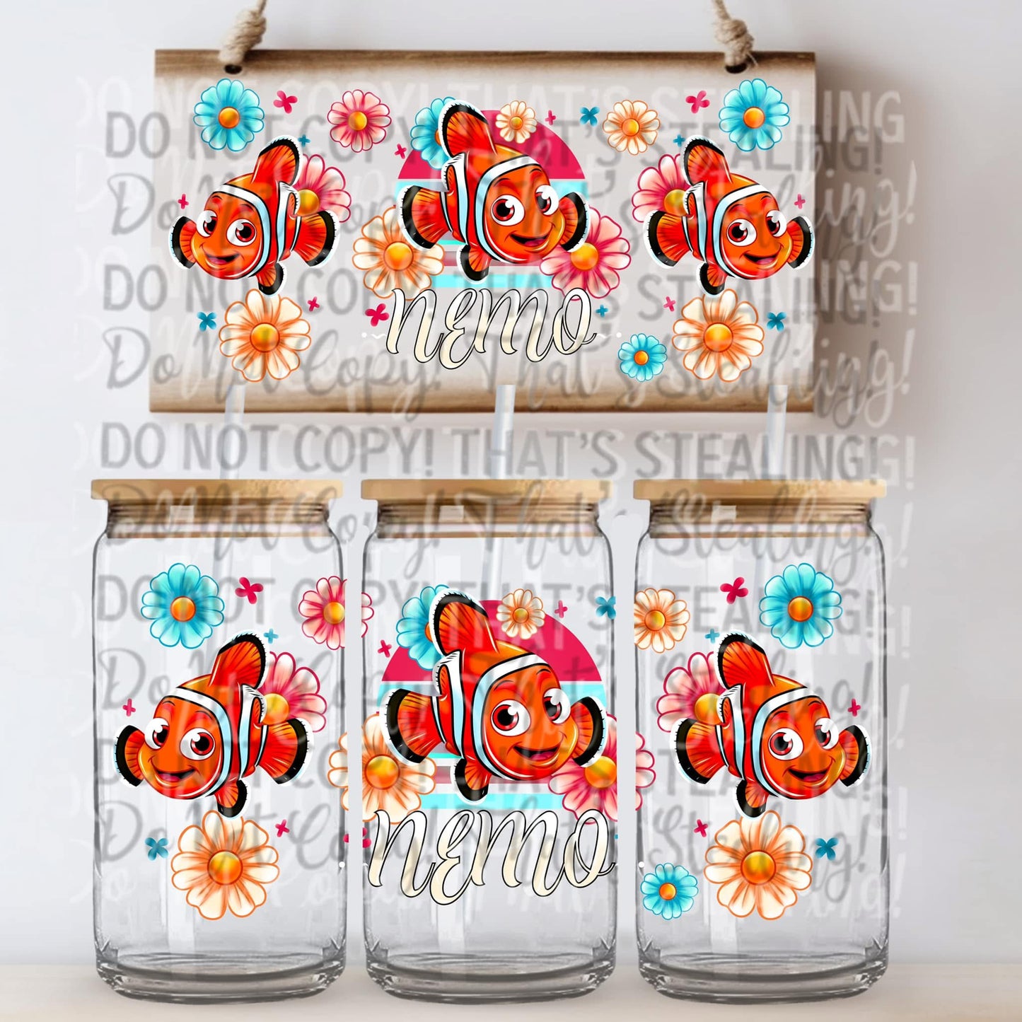Orange Fishy 16OZ LIBBY WRAP