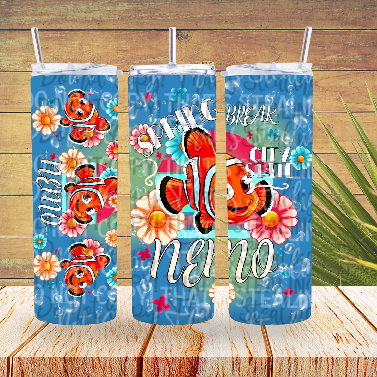 Orange Fishy 20OZ TUMBLER WRAP