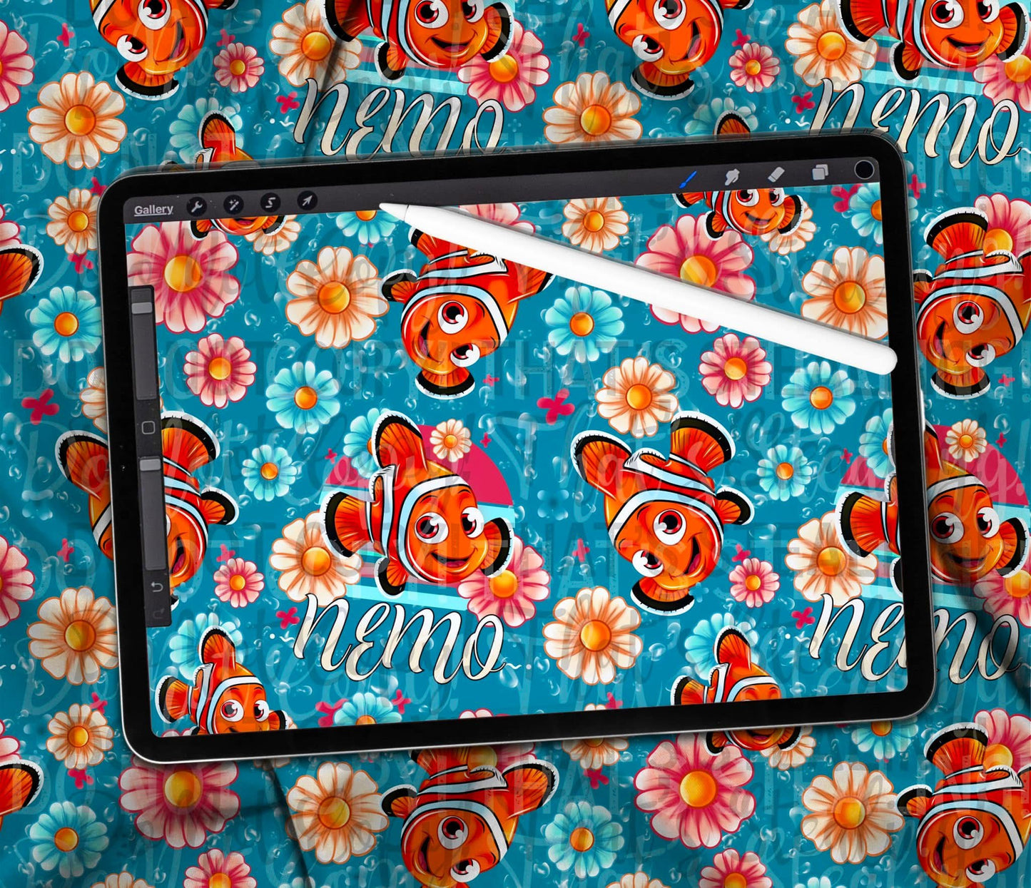 Orange Fishy SEAMLESS MULTIPLE COLORS