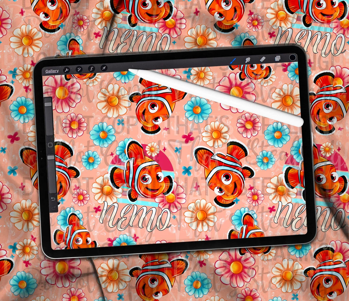 Orange Fishy SEAMLESS MULTIPLE COLORS
