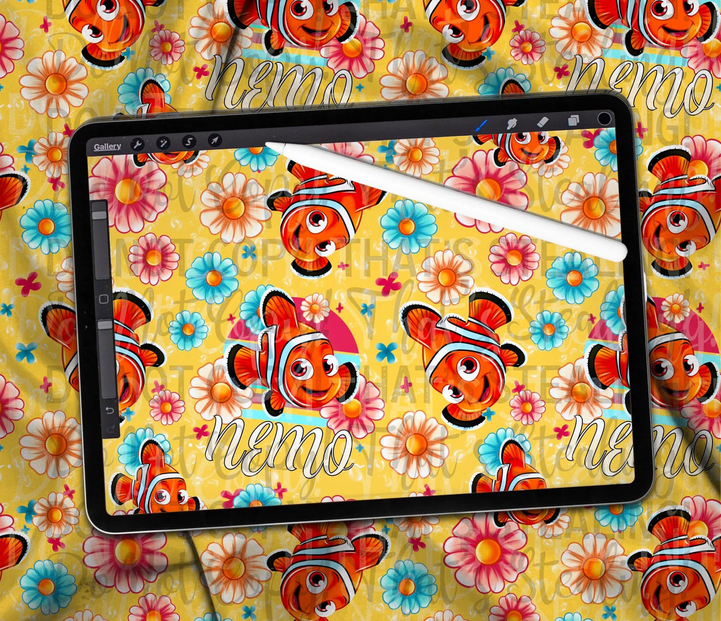 Orange Fishy SEAMLESS MULTIPLE COLORS