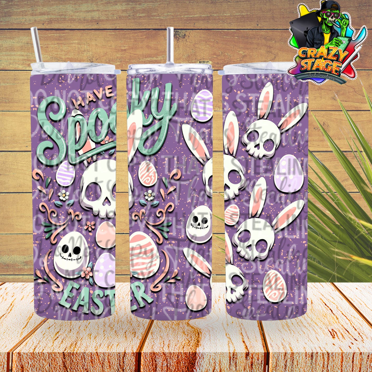 Spooky Easter 20OZ TUMBLER WRAP