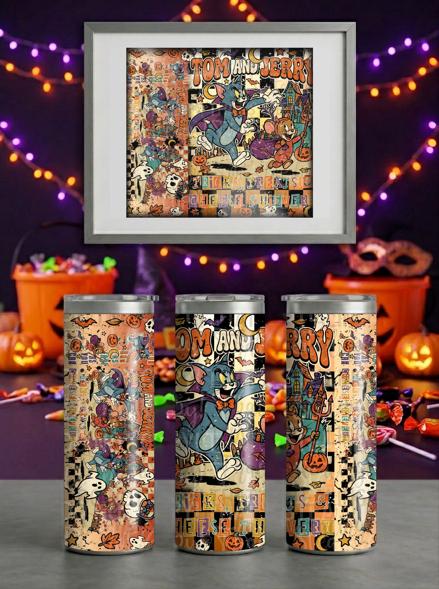 Cat & Mouse Halloween TUMBLER