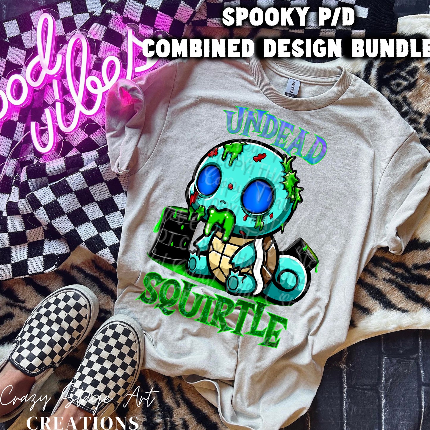 Spooky P/D COMBINED BUNDLE clipart included