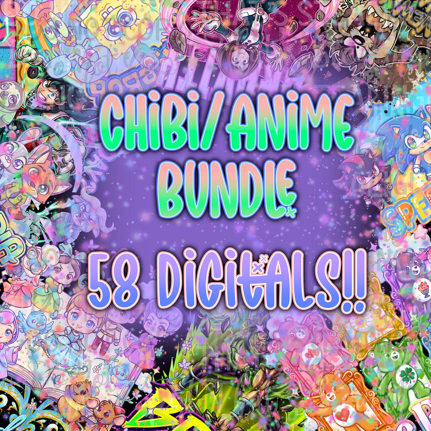 CHIBI ANIME BUNDLE PNGs