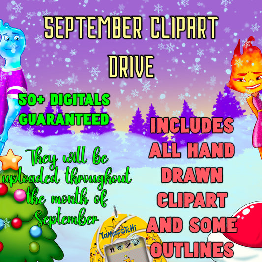 September monthly Clipart drive 2024