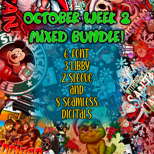 October week 2 mixed bundle PNGs