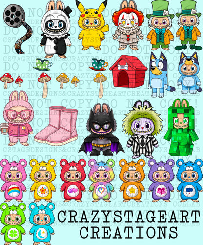 HANDDRAWN (CLIPART) LAB COLLAB CSAC & CSTAGE DESIGNS