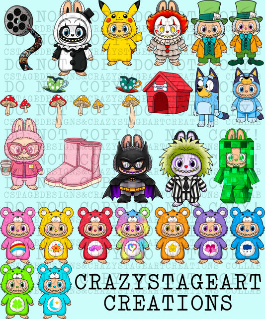 HANDDRAWN (CLIPART) LAB COLLAB CSAC & CSTAGE DESIGNS