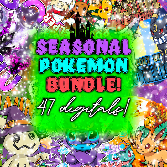 Seasonal monsters PNGs