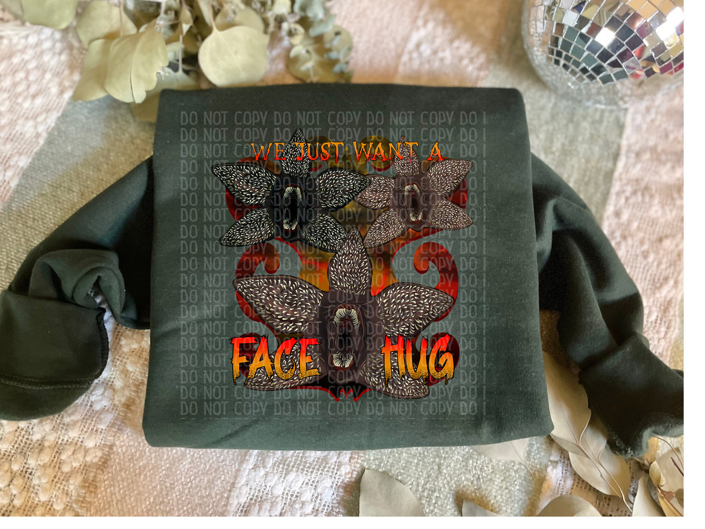 I Want A Hug 3 Flowers PNG SINGLE