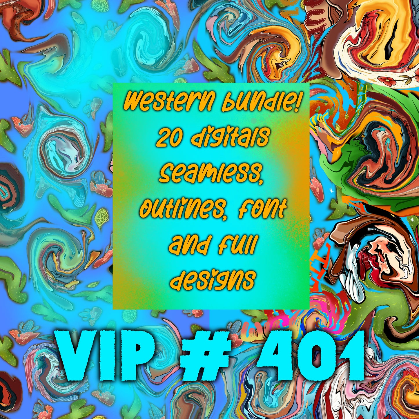 VIP # 401 western bundle PNGs