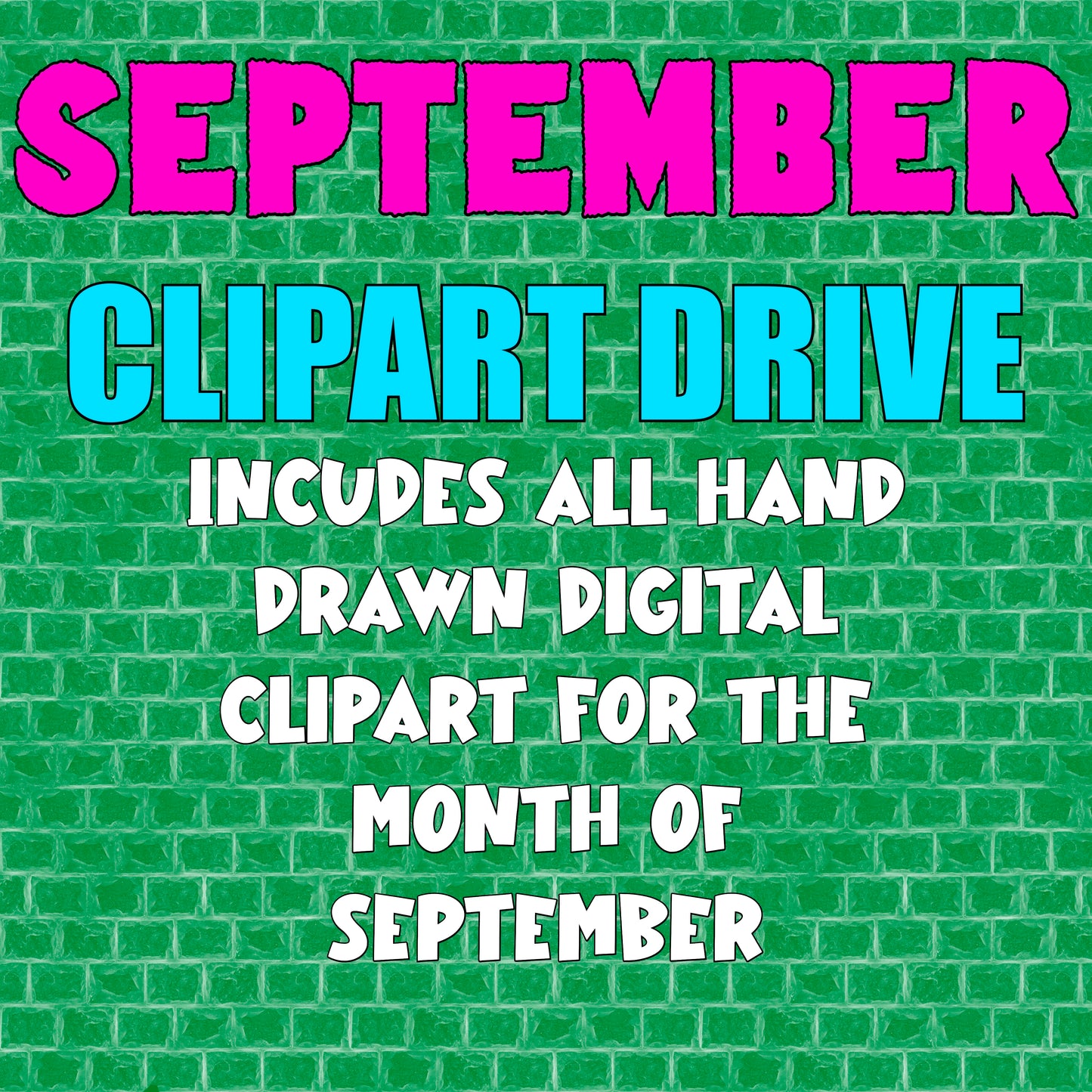 SEPTEMBER CLIPART MONTHLY DRIVE 2025