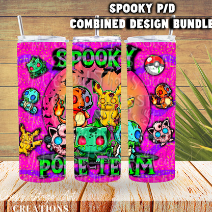 Spooky P/D COMBINED BUNDLE clipart included