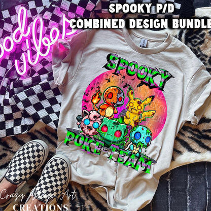 Spooky P/D COMBINED BUNDLE clipart included