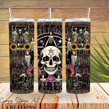 Flower skull tumbler PNGS