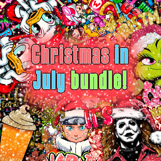 Christmas in july bundle PNGs