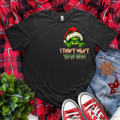 Green mean Christmas pocket png