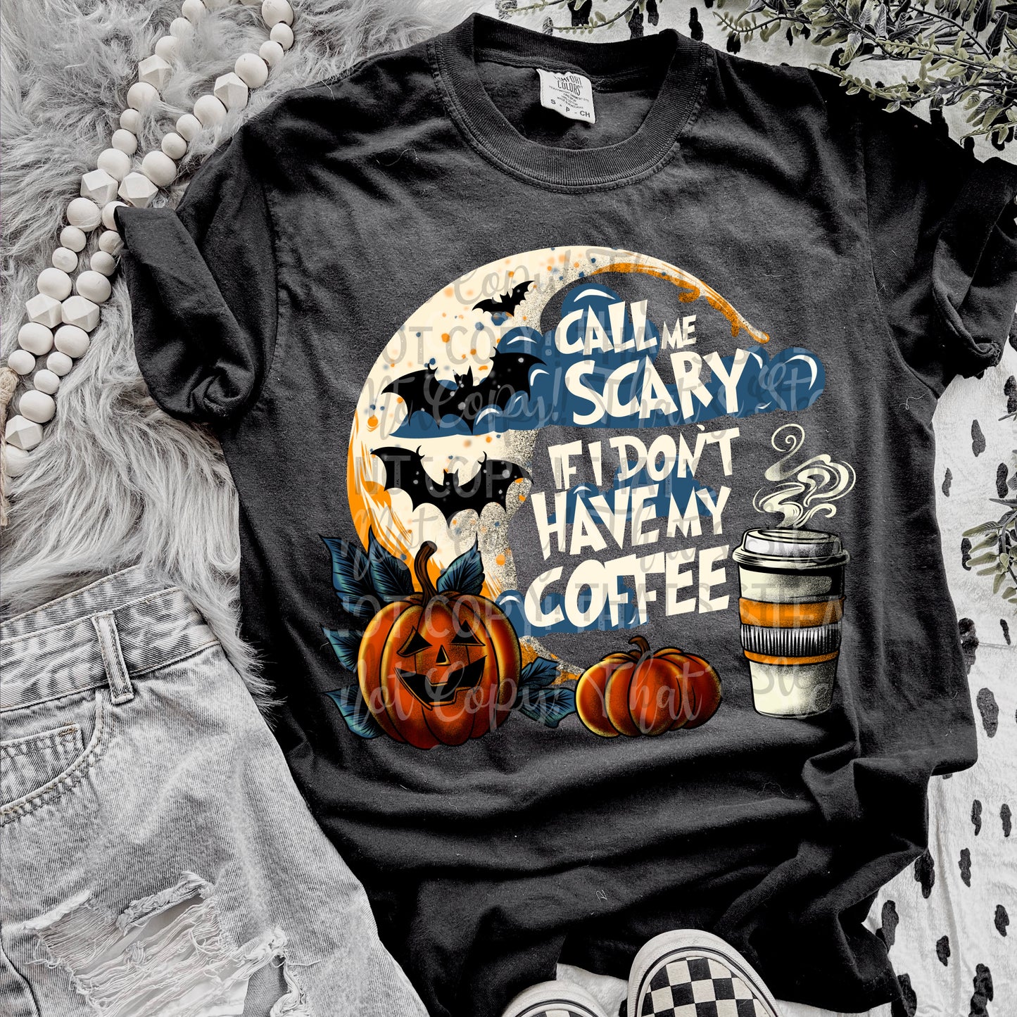 Spooky coffee PNG