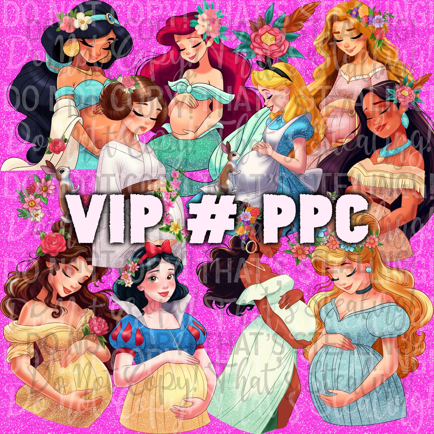 VIP # PPC Preg P Clipart digitals.