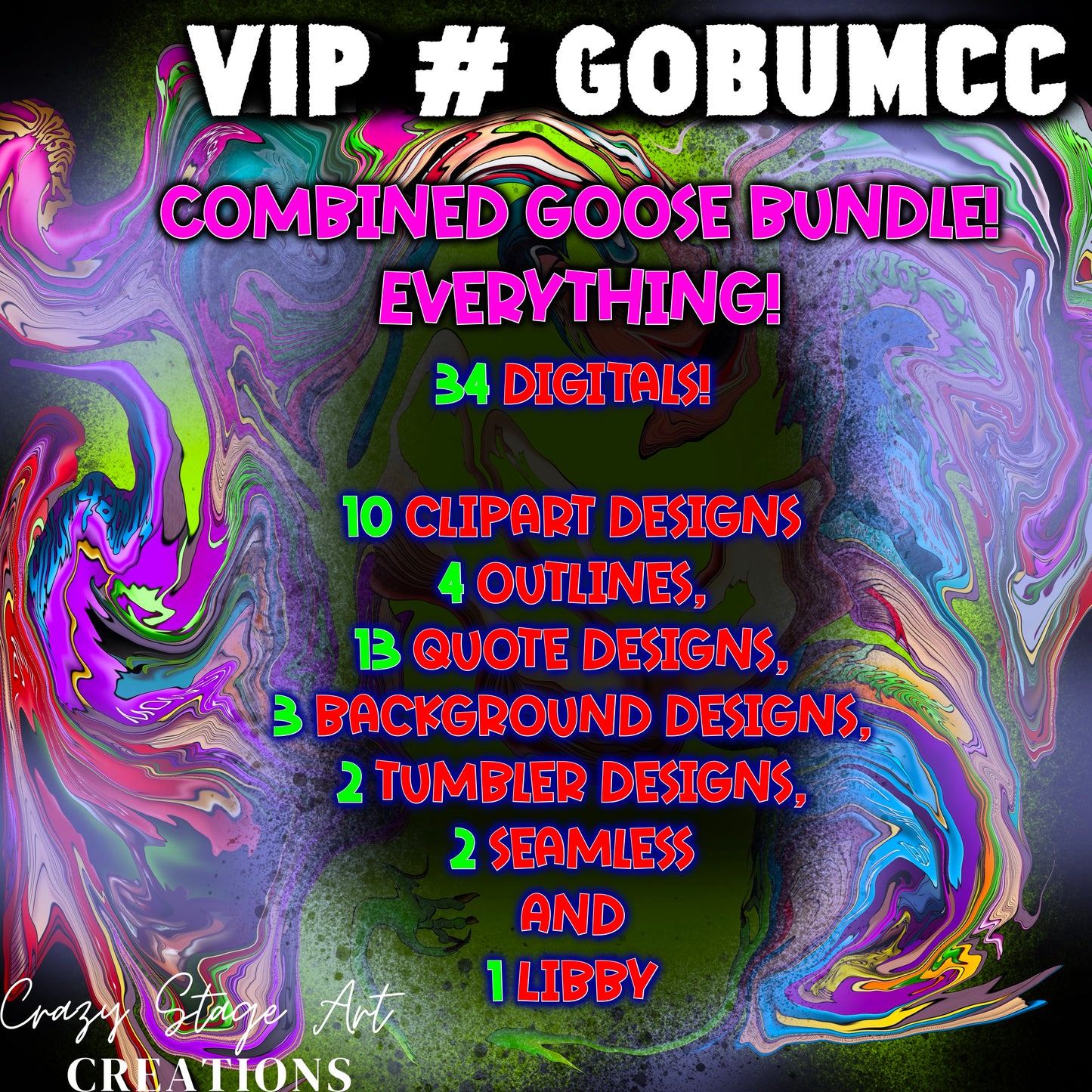 VIP # GOBUMCC combined goos Bundle includes clipart