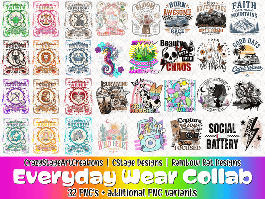 Everyday Wear PNG Only Collab- CSAC X CStage X Rainbow Rat Designs