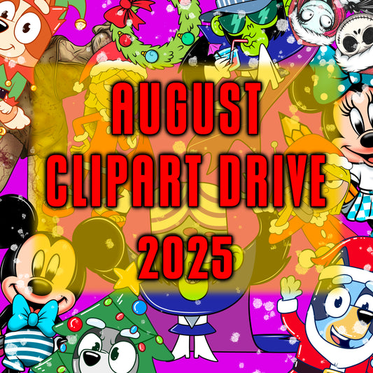 AUGUST CLIPART MONTHLY DRIVE 2025