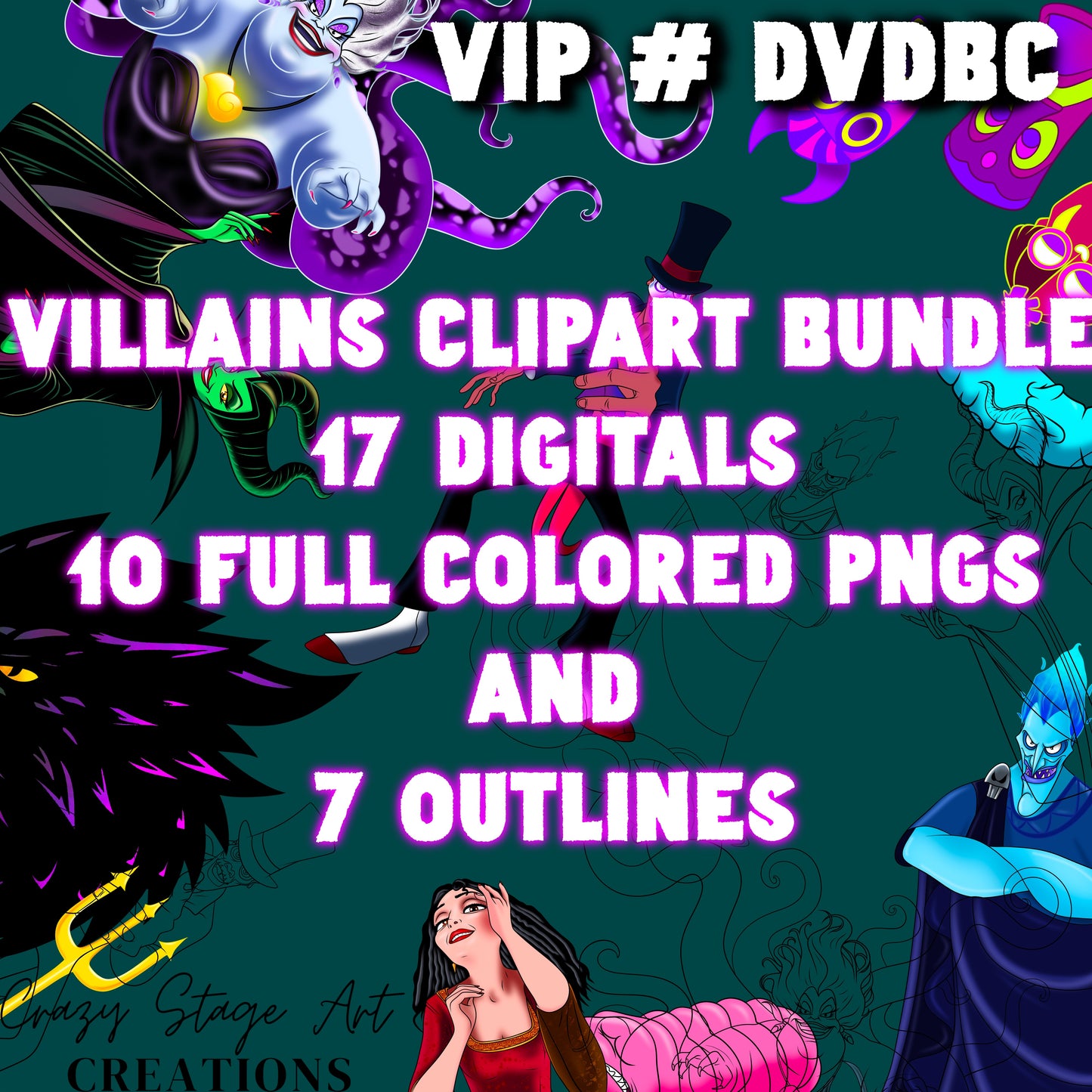 VIP # DVDBC Villains clipart