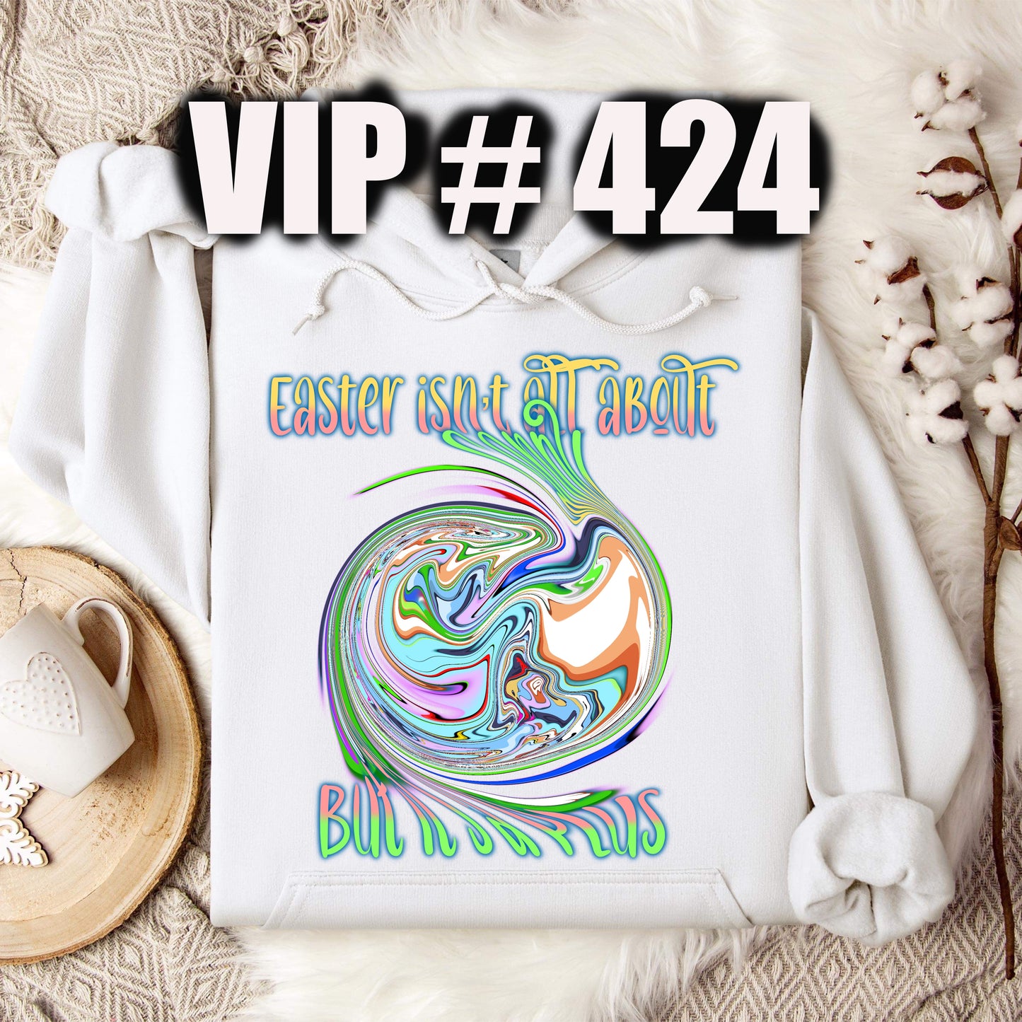 VIP # 424 Blue dog easter