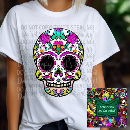 Sugar skull digital png images