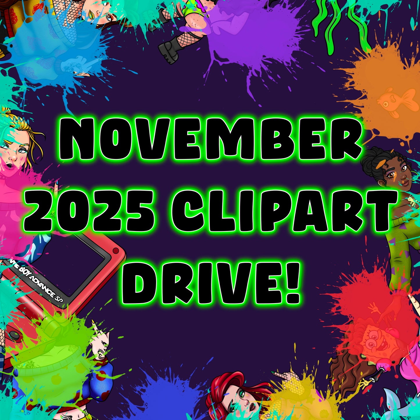 NOVEMBER CLIPART MONTHLY DRIVE 2025