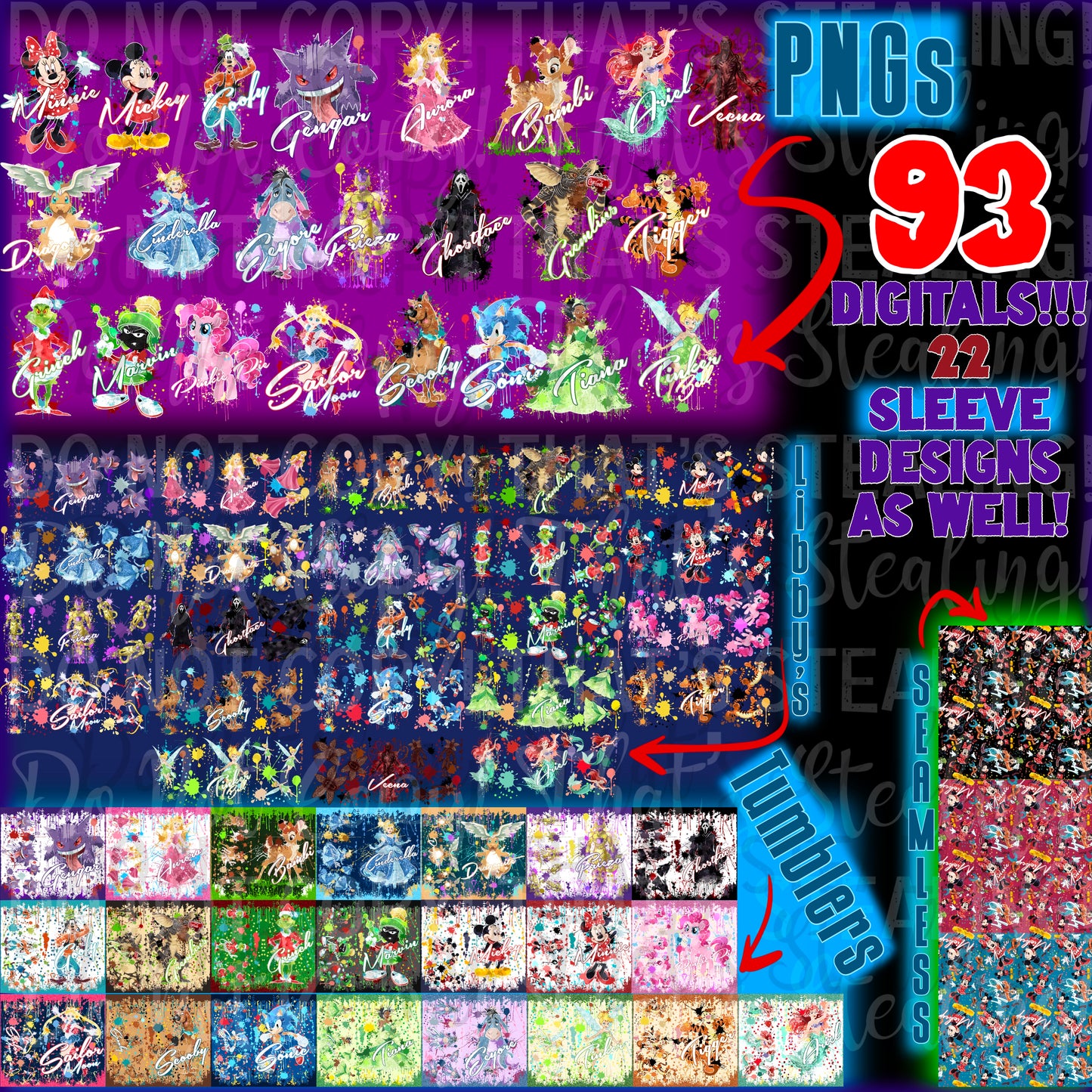 VOL 1.0 SPLATTER BUNDLE PNGs