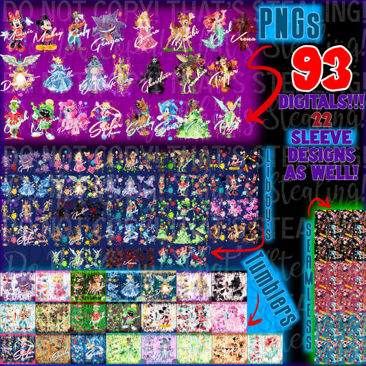 VOL 1.0 SPLATTER BUNDLE PNGs