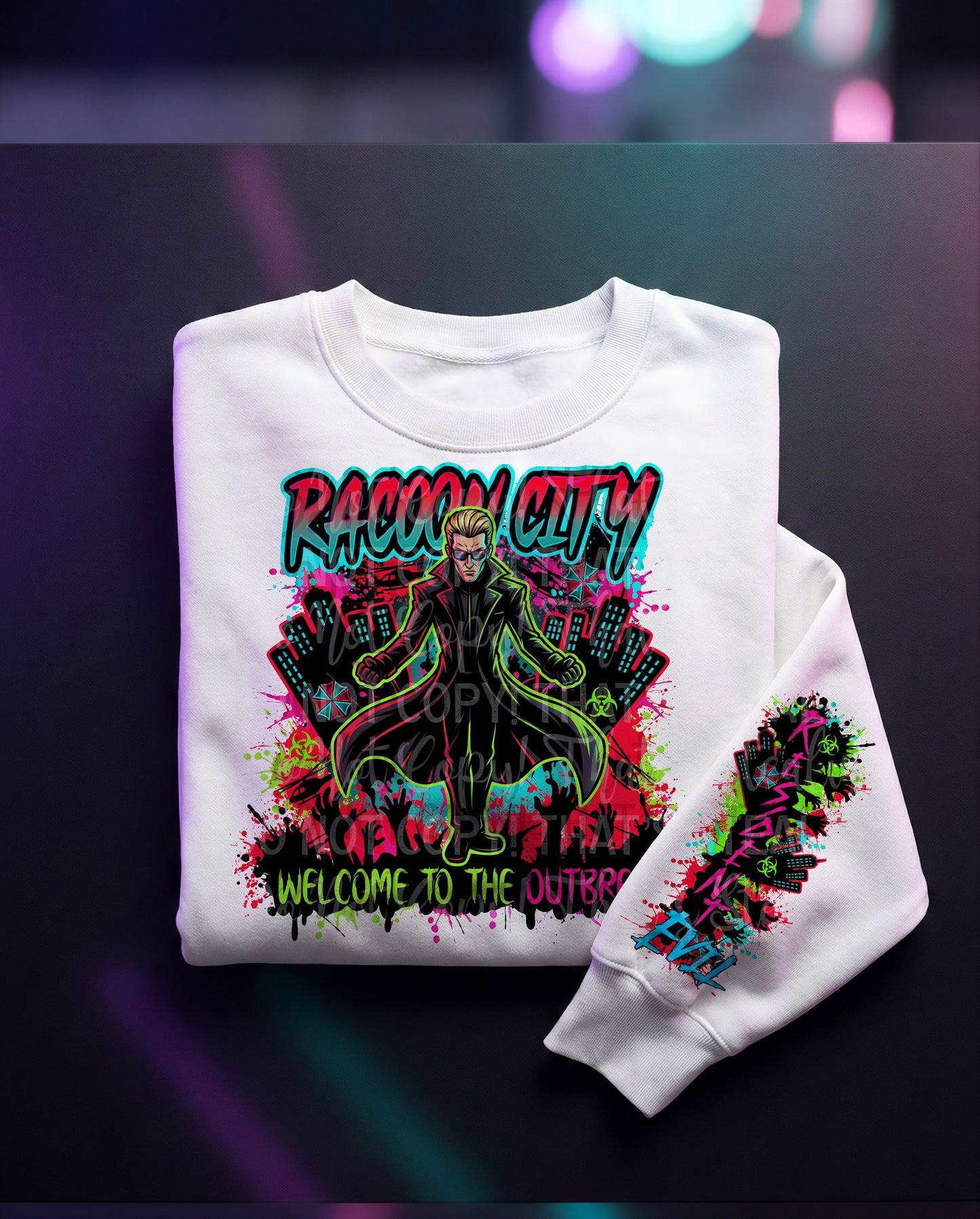 Raccoon Town PNG SINGLE WITH SLEEVE