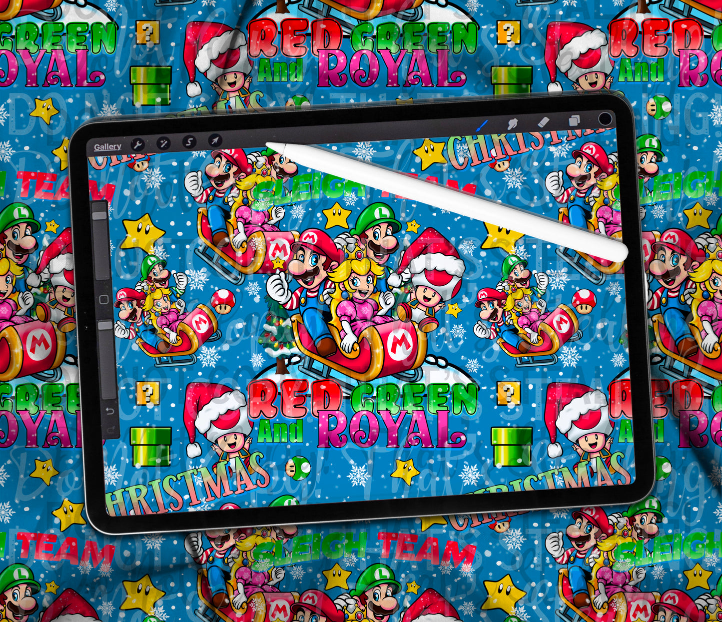 Red Green & Royal SEAMLESS MULTIPLE COLOR