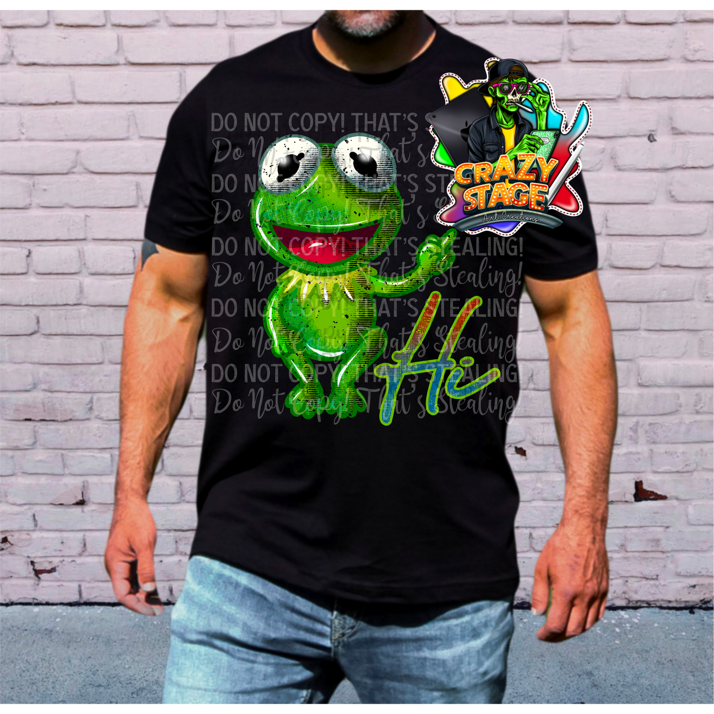 Hi Frog PNG SINGLE