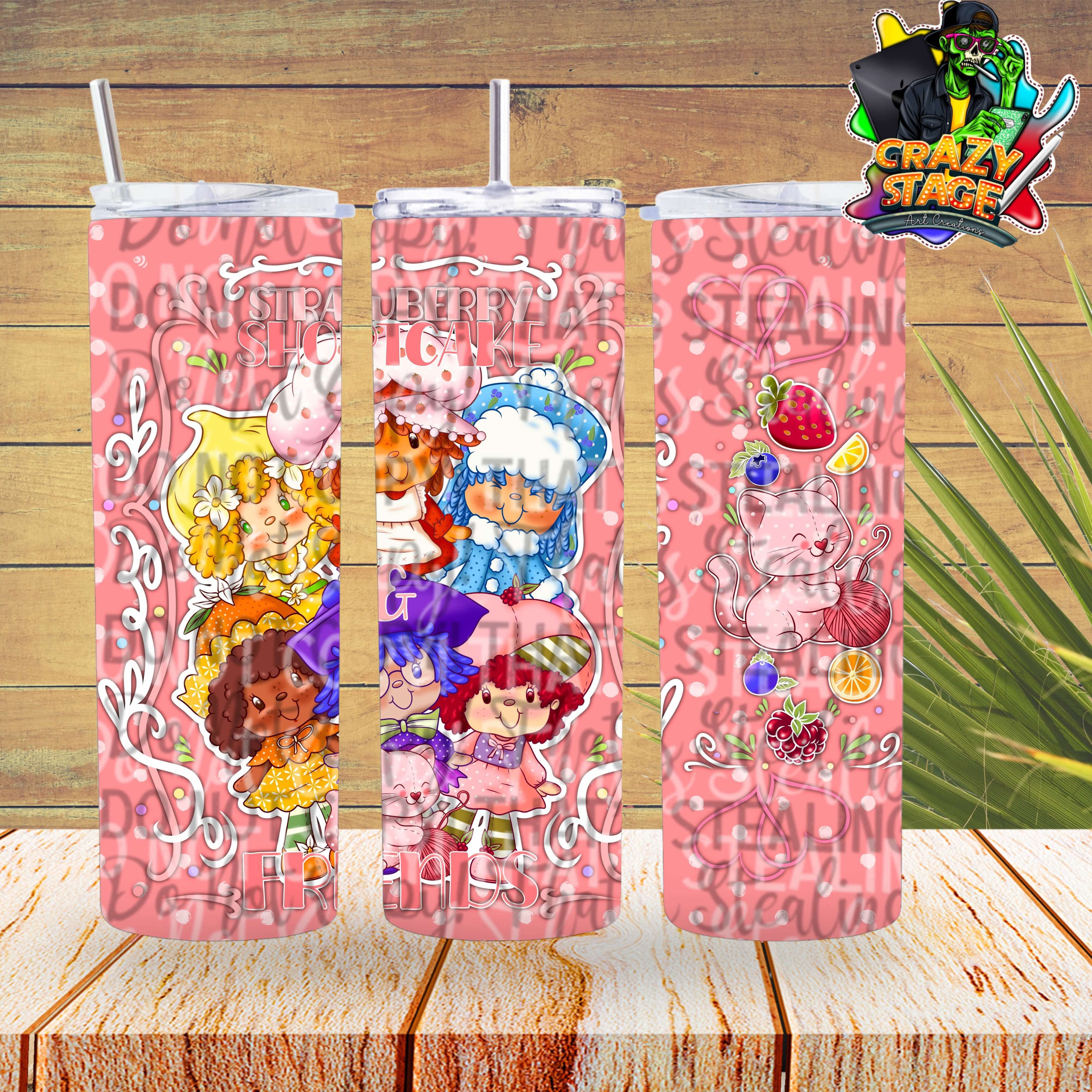 Straw Friend Straw Friends 20OZ TUMBLER WRAP – CrazyStageArtCreations