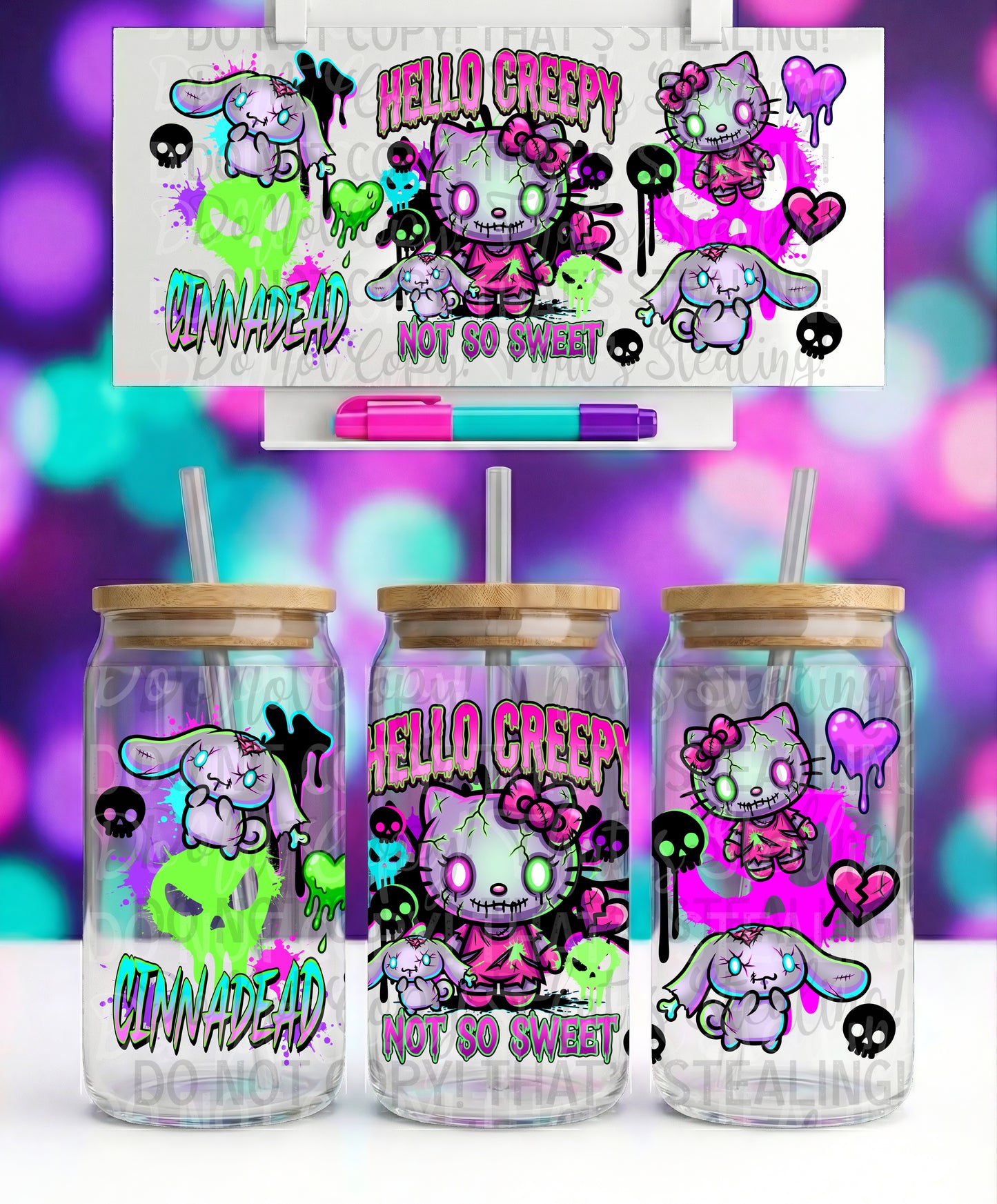 Creepy Kitty 16OZ LIBBY