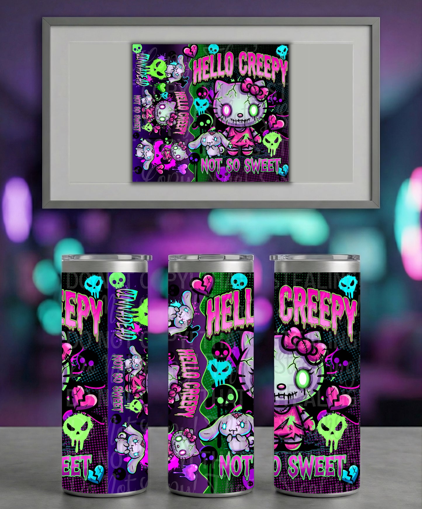 Creepy Kitty TUMBLER