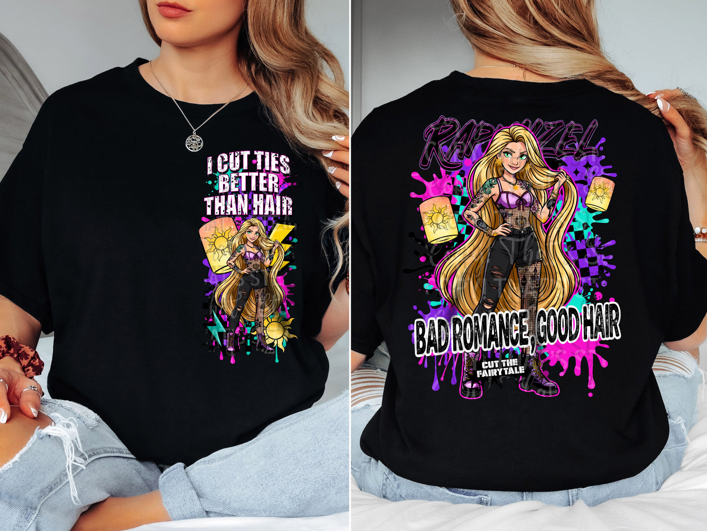 Bad Romance Good Hair Princess PNG SINGLE WITH SLEEVE