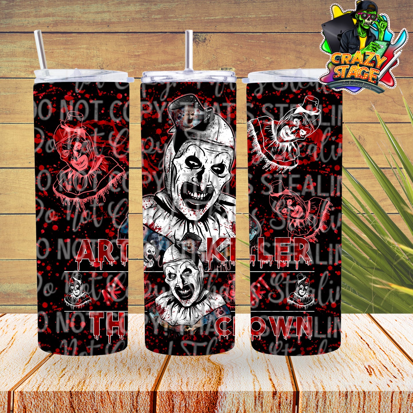 Clown 20OZ TUMBLER WRAP 2 COLOR OPTION