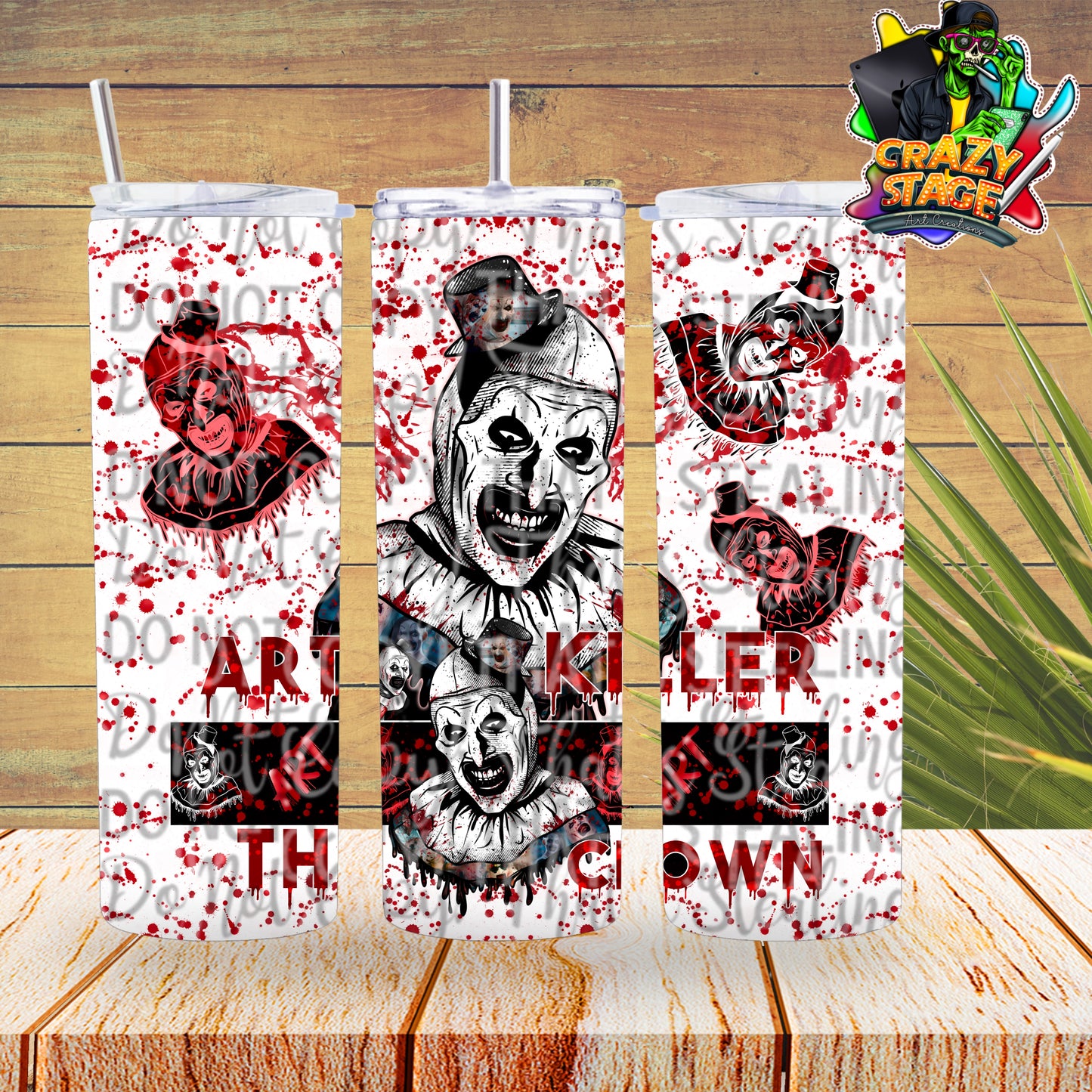 Clown 20OZ TUMBLER WRAP 2 COLOR OPTION